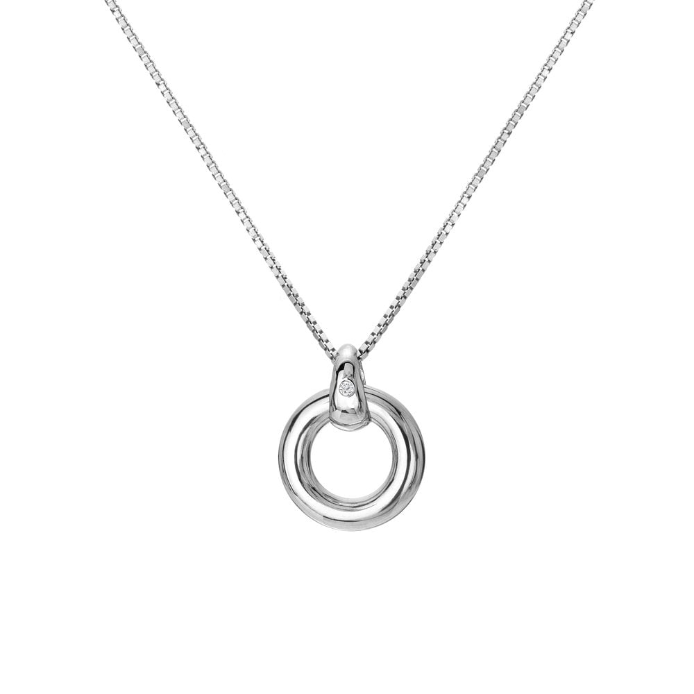 HD Silver Forever Circle Pendant + Chain