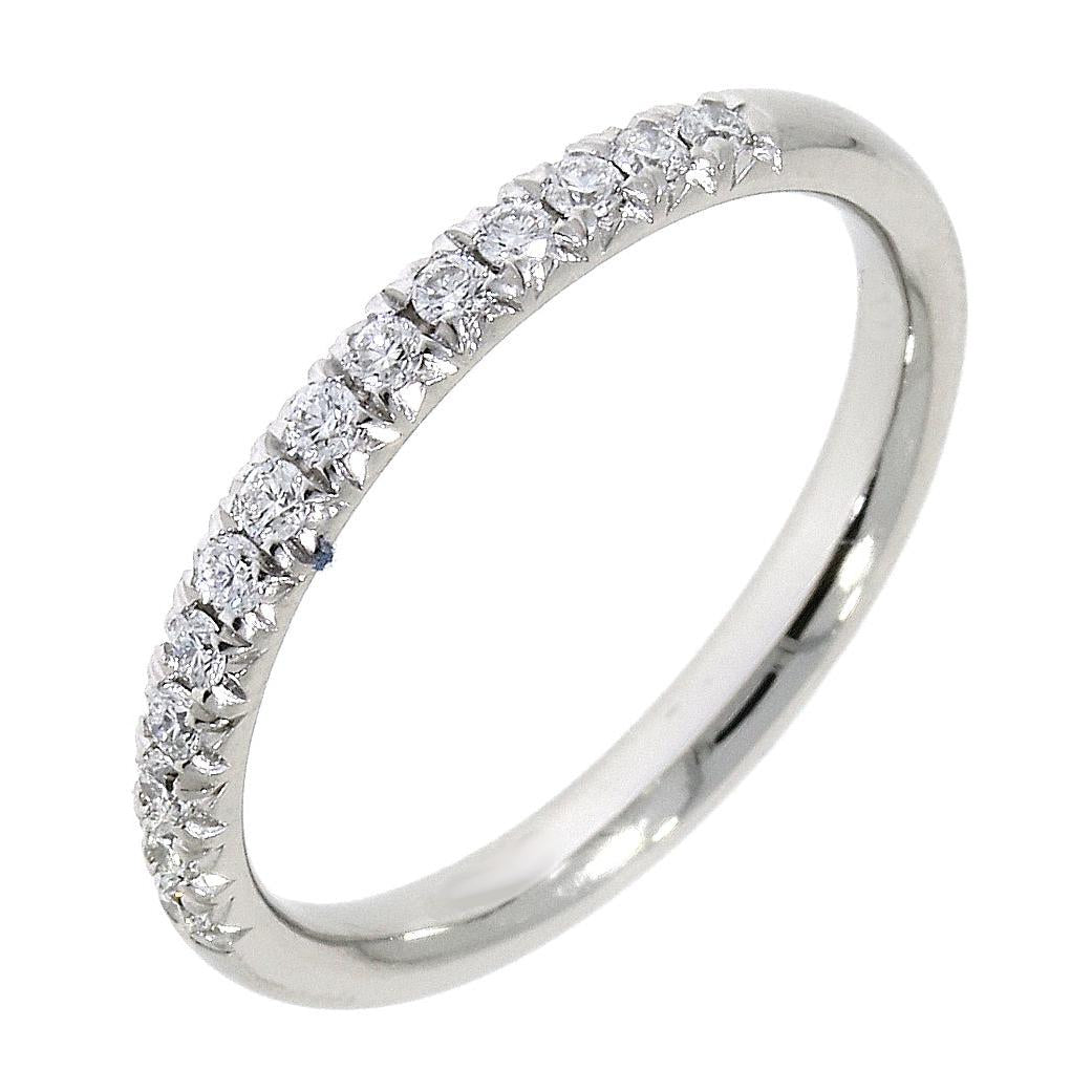 Platinum 14 diamond cut down eternity ring - 0.20ct total weight