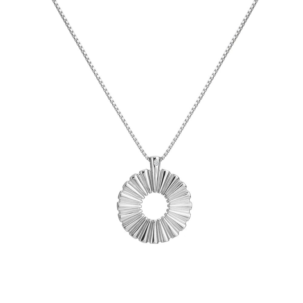 HD Silver Sunbeam Pendant + Chain