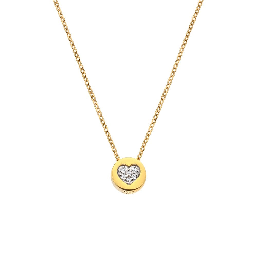 HD YGP White Topaz Heart Necklace