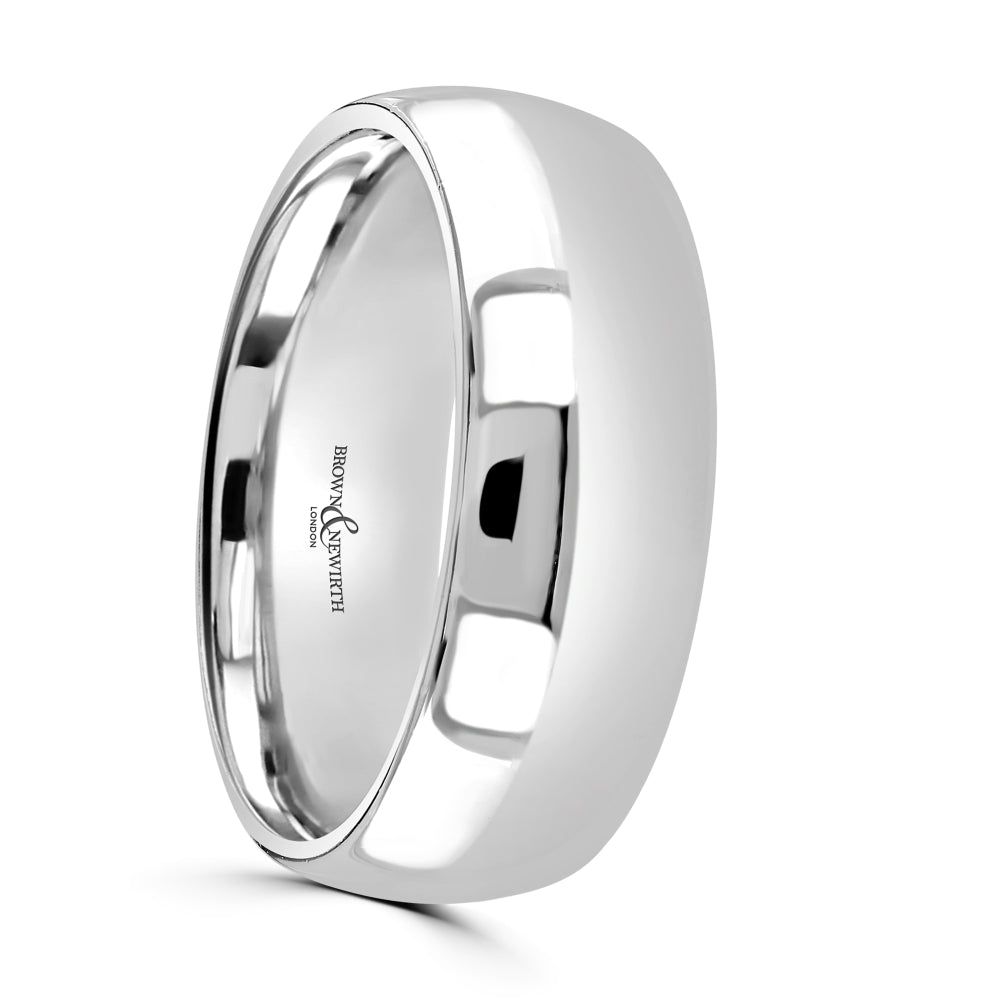 Platinum 8mm Lightweight Court Band