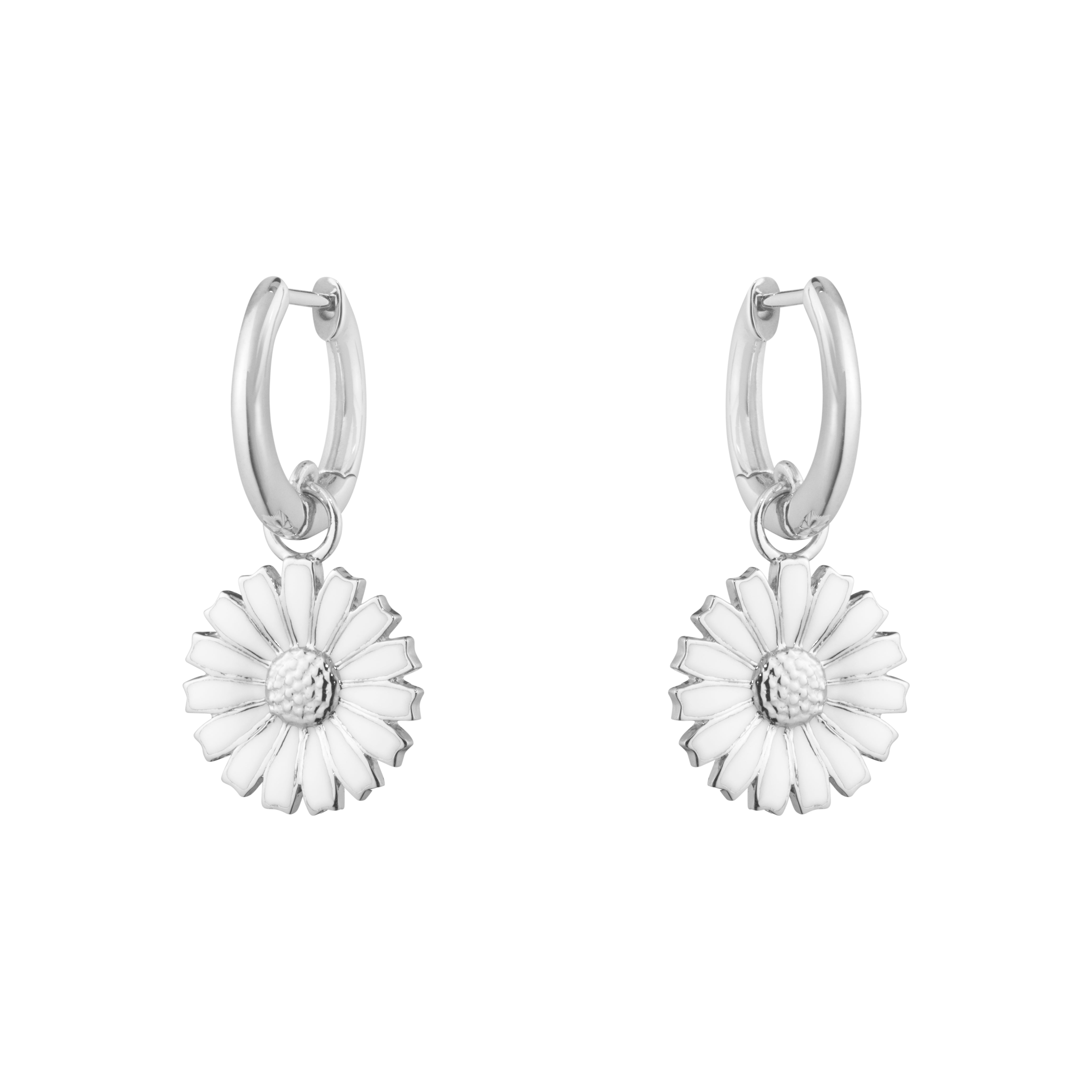 Silver Daisy Earrings