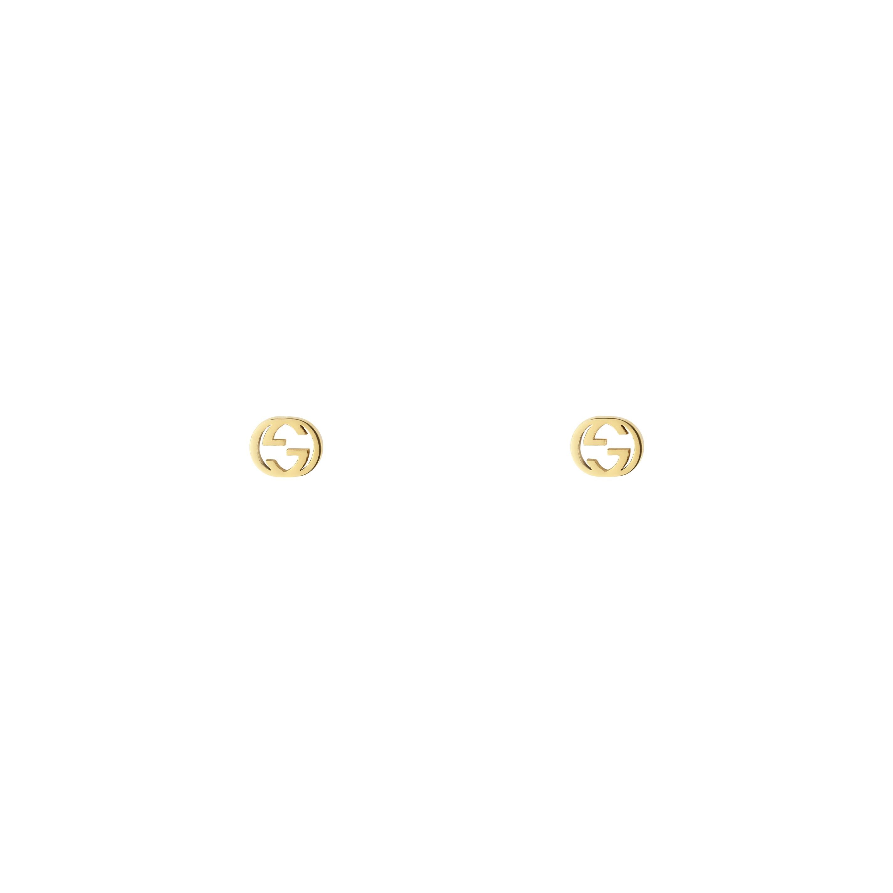 INTERLOCKING 18K GOLD EARRINGS