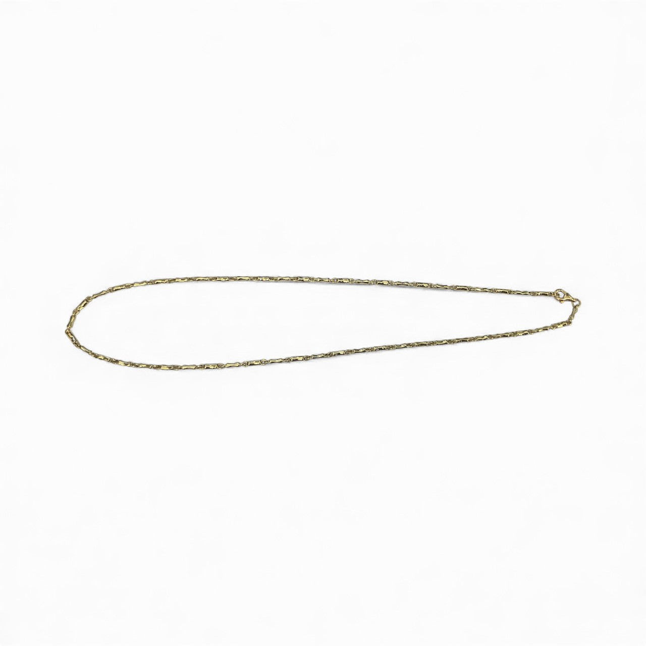 9ct Yellow gold "Dog Bone" link necklet