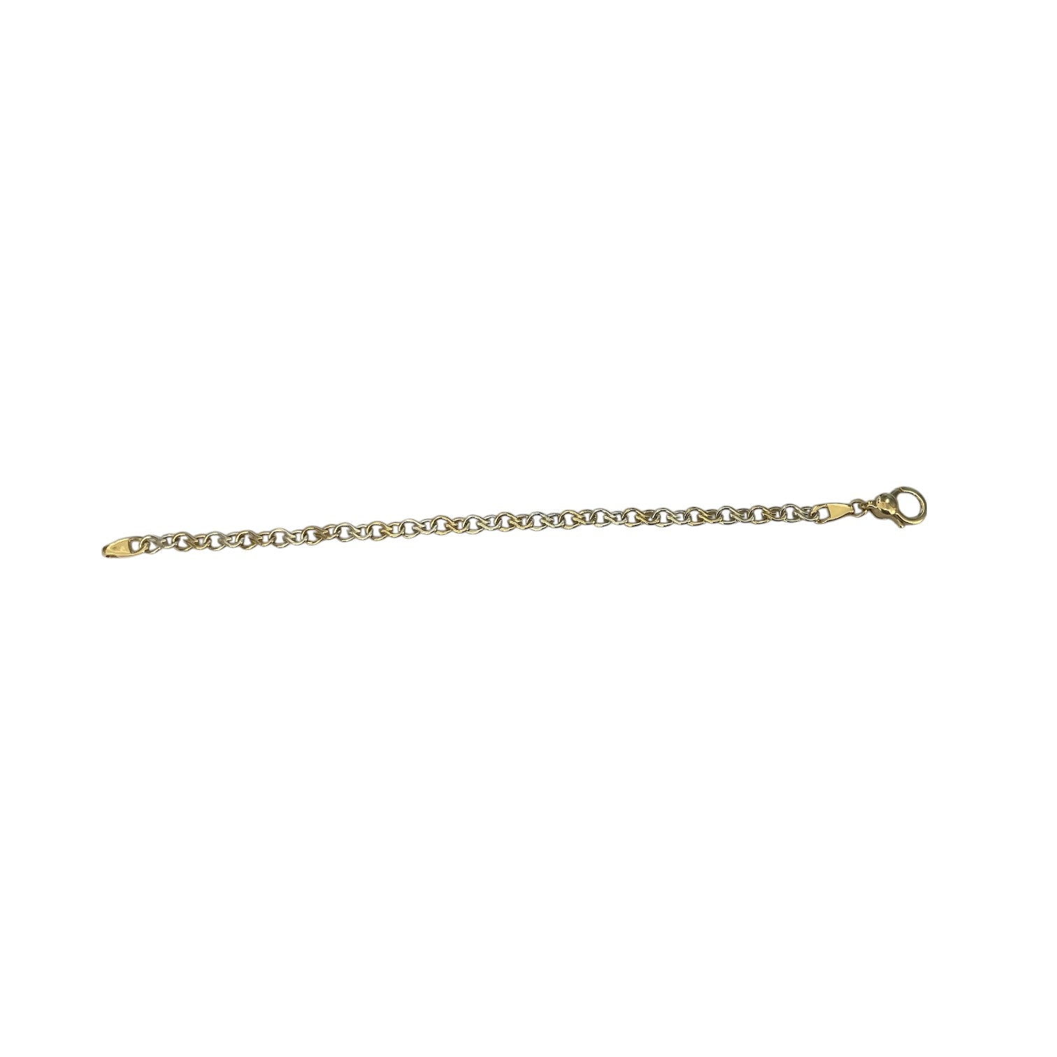 9ct YW alternating Fig 8 Link Bracelet