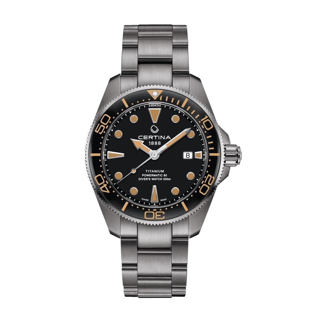 DS Action Ti Blk dail bracelet watch