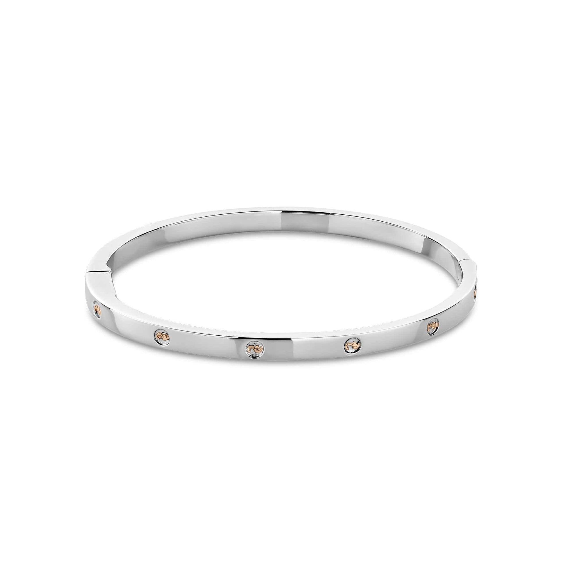 Clogau Insignia sterling silver slim bangle