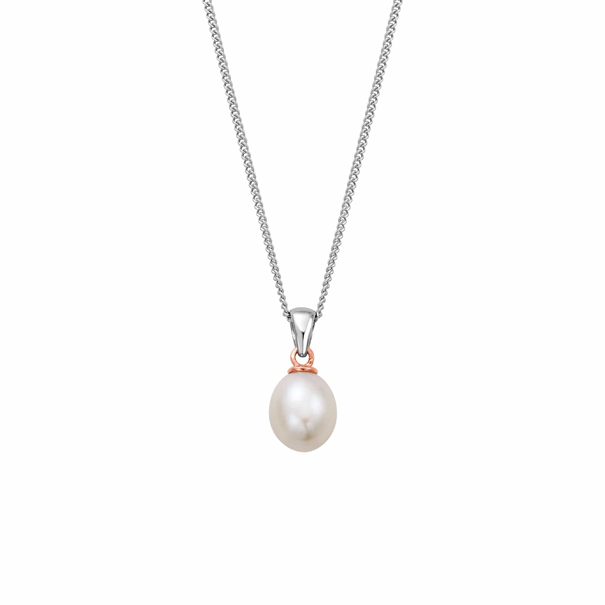 Clogau Natures Wonder Beachcomber Pearl sterling silver pendant