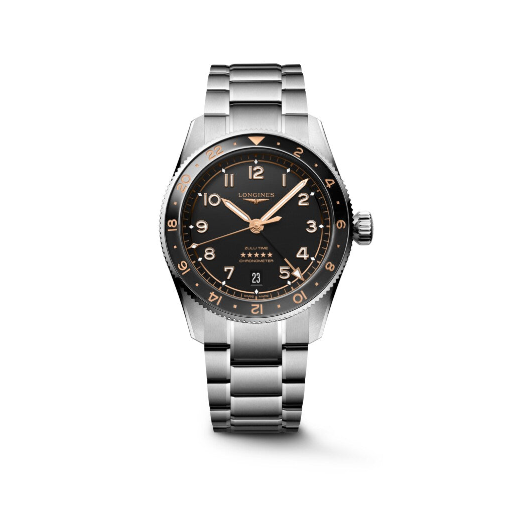 Longines Spirit Zulu Time GMT automatic watch