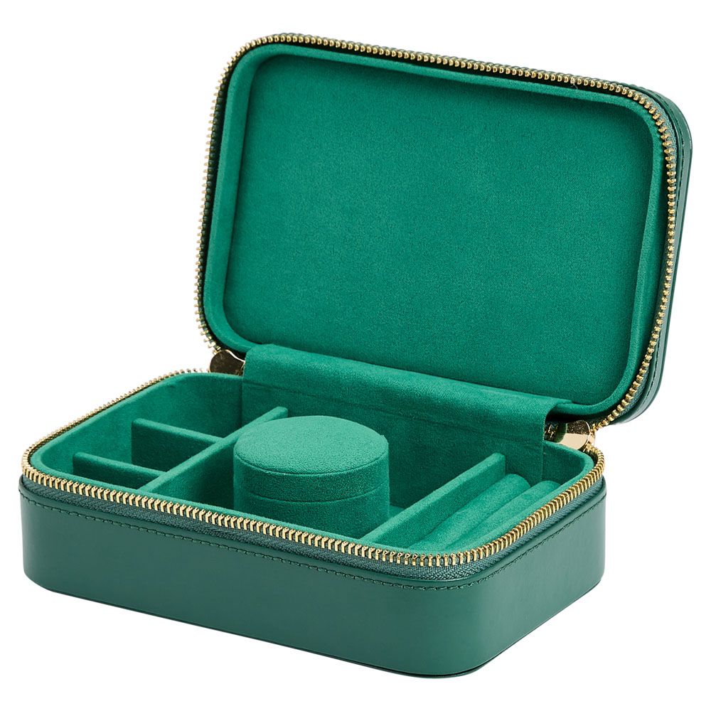 Wolf 1834- Sophia Travel Zip Case- Forrest Green