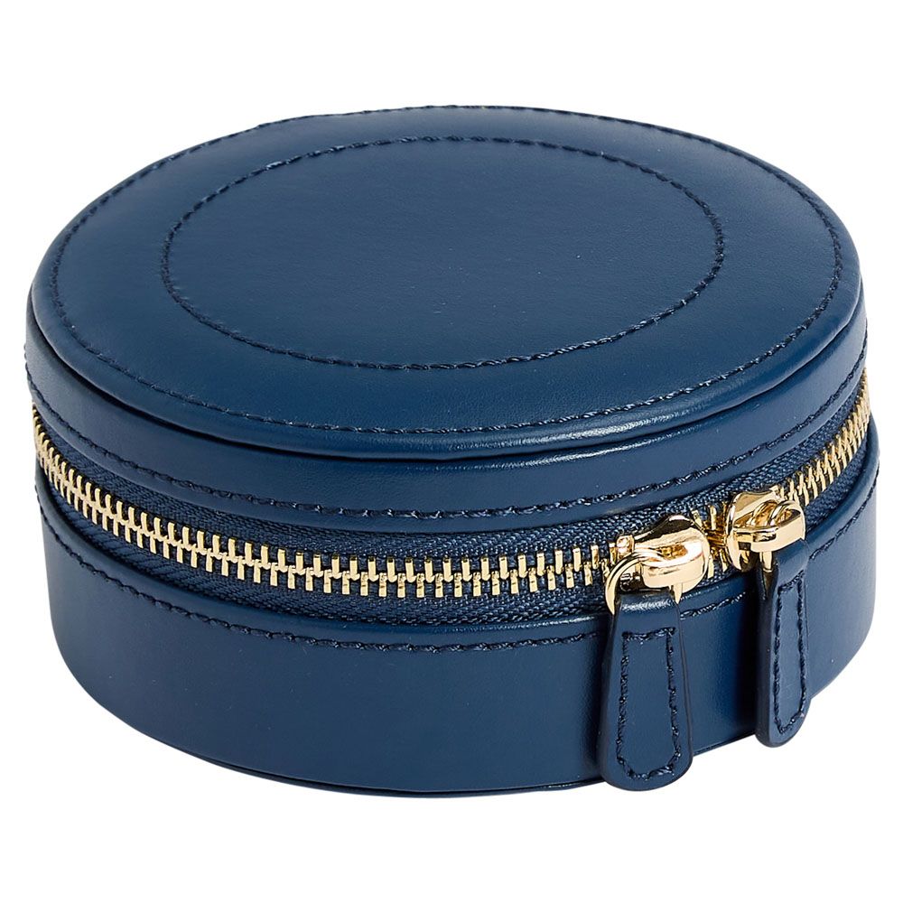 Wolf 1834- Sophia Round Zip Case- Indigo