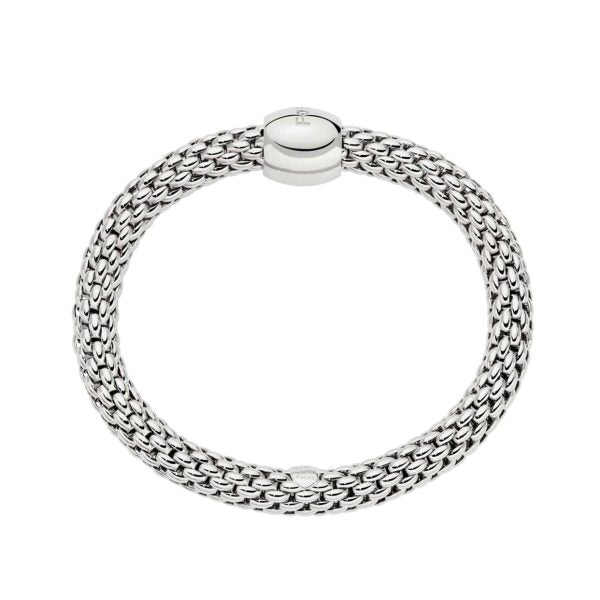 Love Nest Bracelet 18ct White Gold with a 0.02ct White Diamond