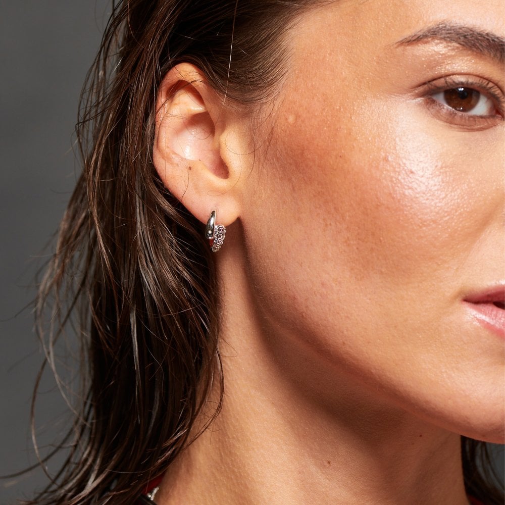 Hot Diamonds Aster Hoop Earrings