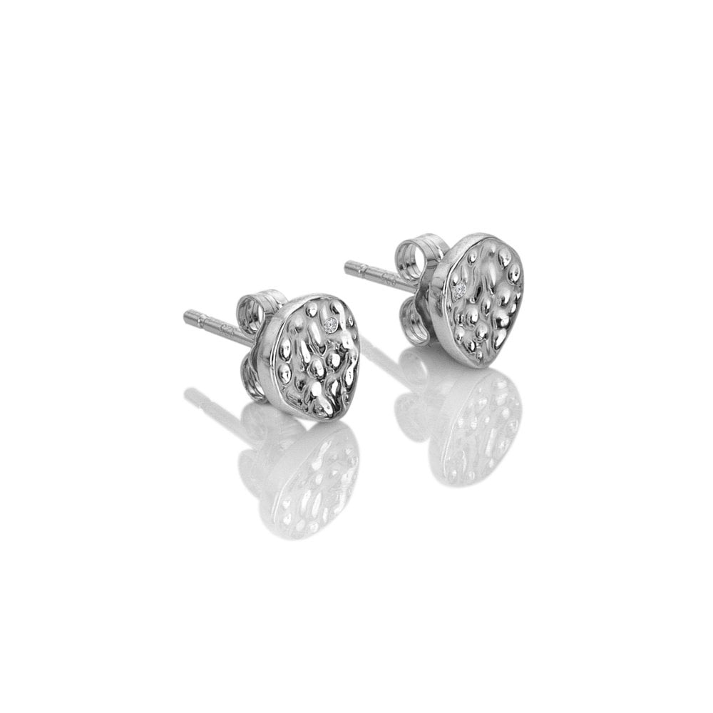 Hot Diamonds Silver Marble Earrings