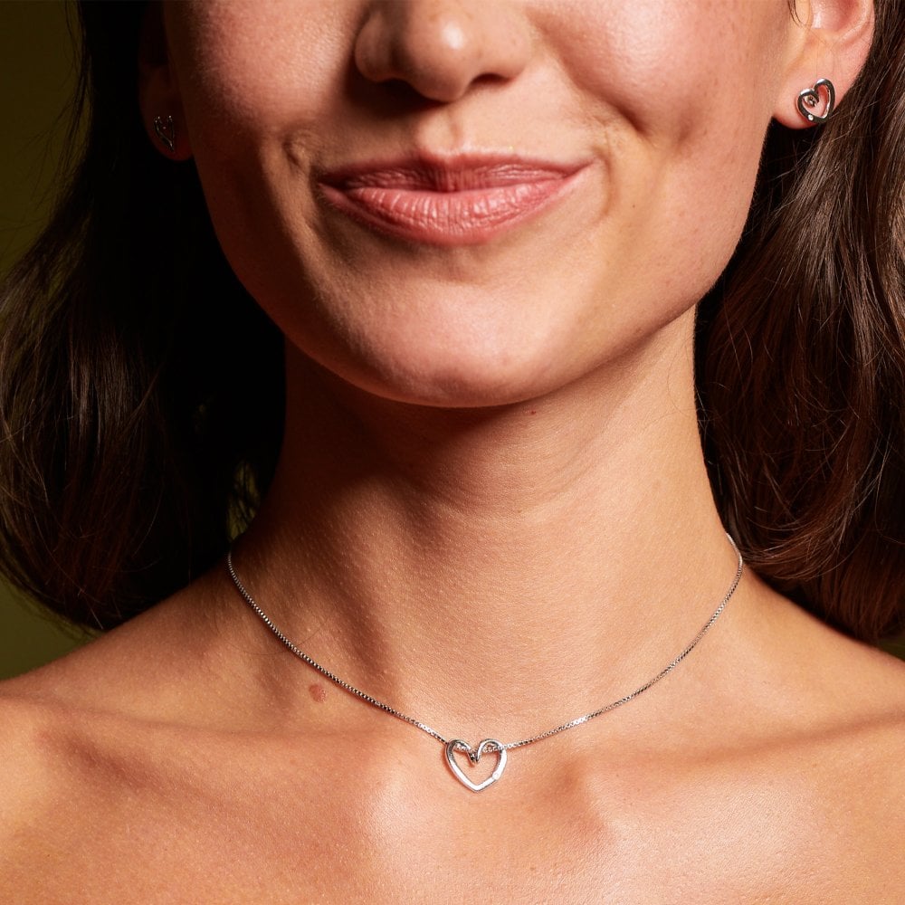 Hot Diamonds Classic Silver Open Heart Pendent