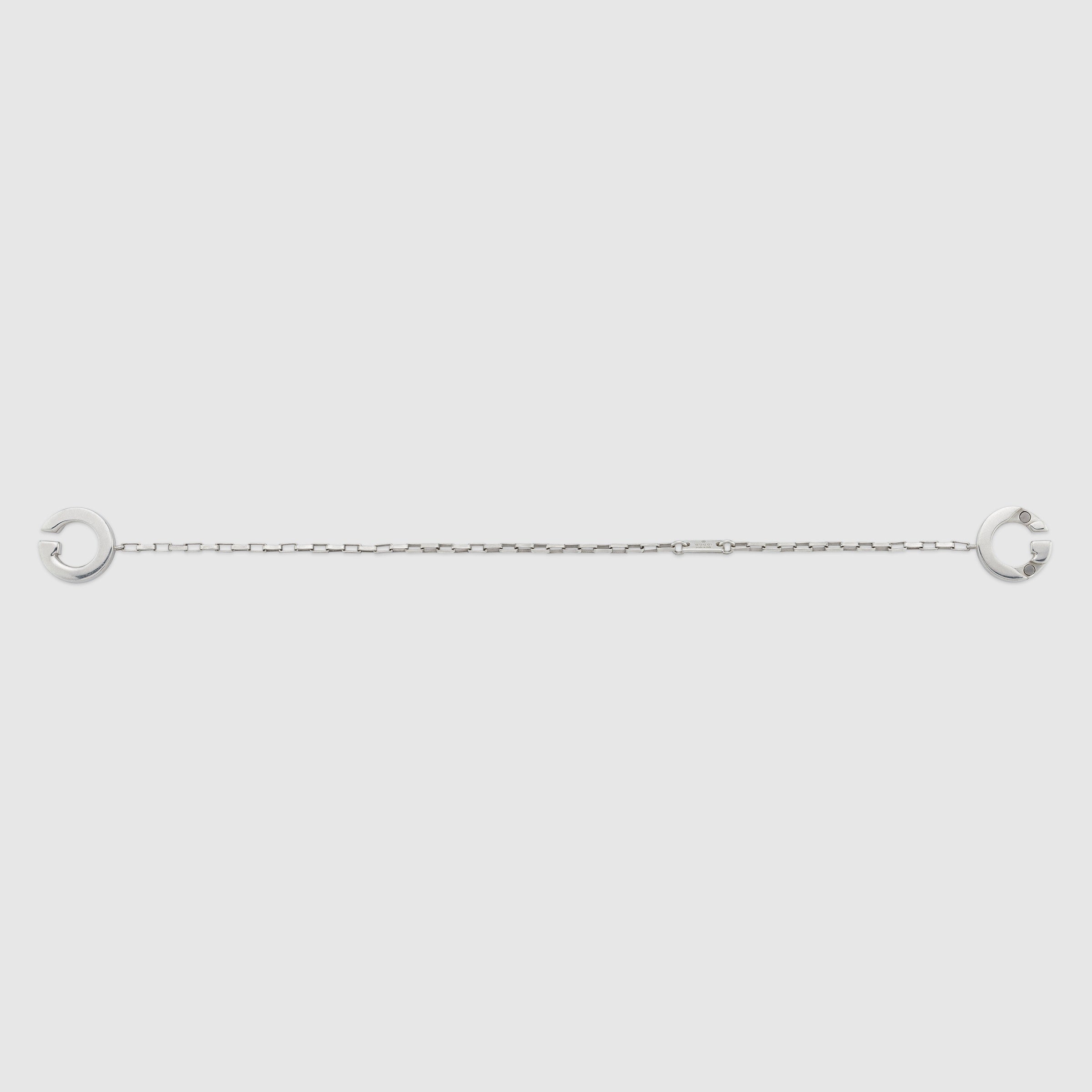 Gucci Silver Interlocking G Magnetic Bracelet