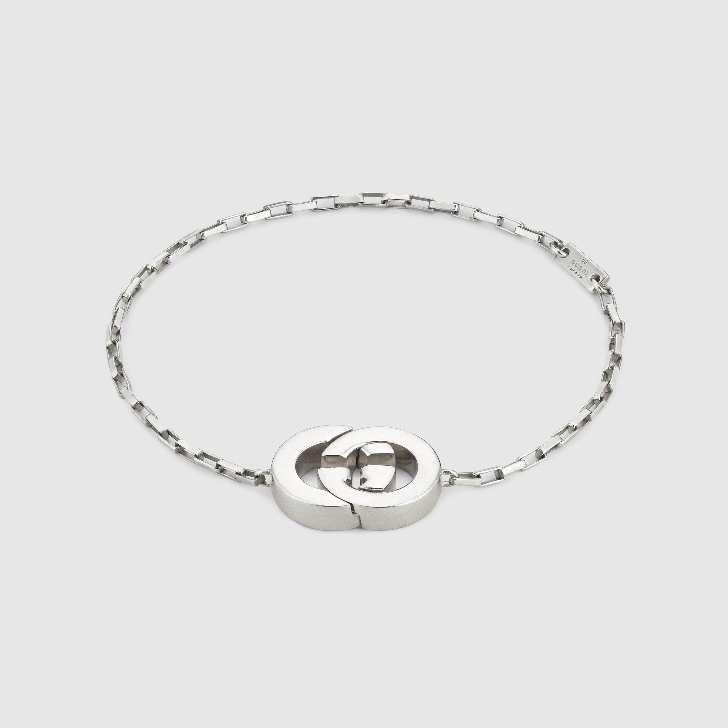 Gucci Silver Interlocking G Magnetic Bracelet