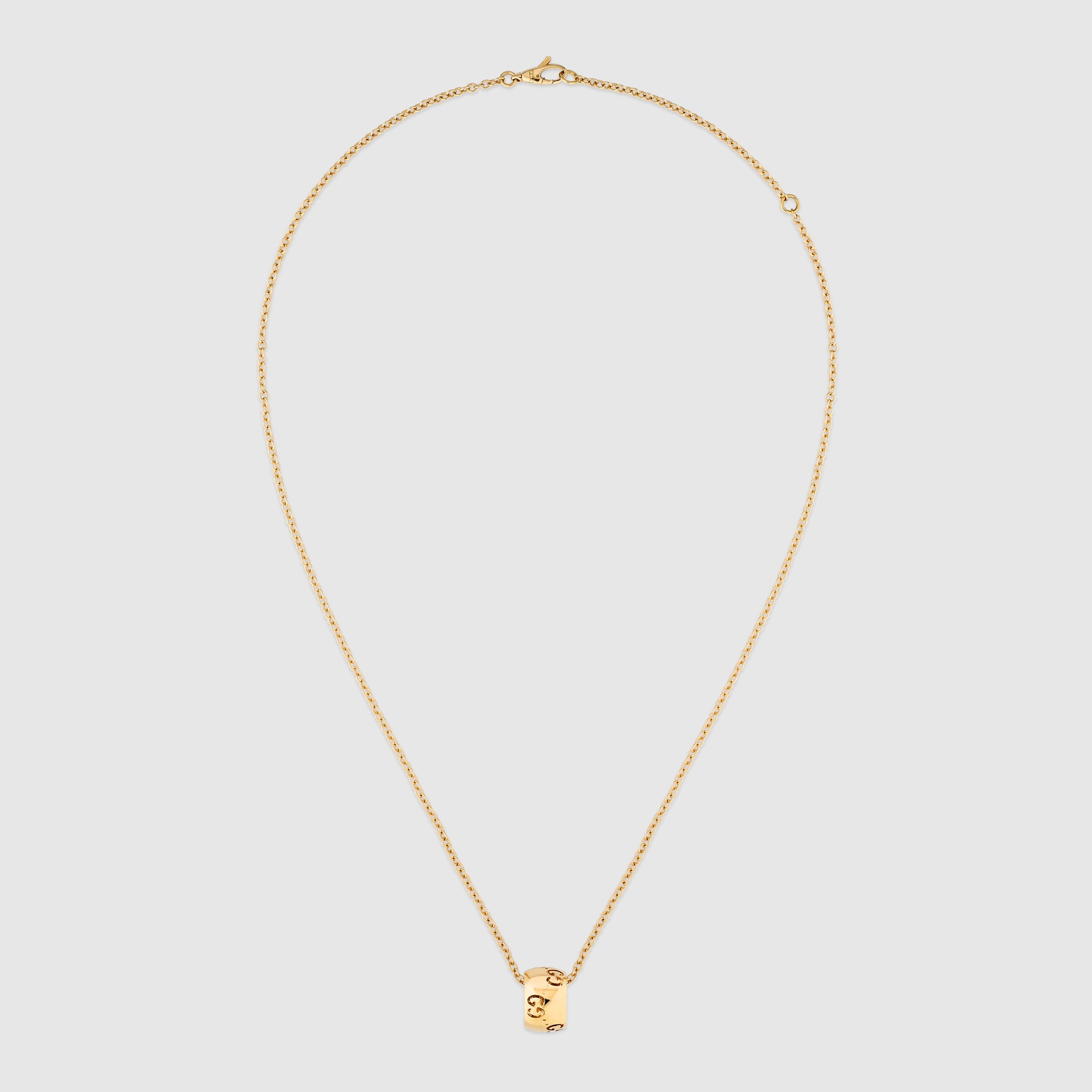 Gucci 18ct Yellow Gold Icon GG Necklace 40-45cm