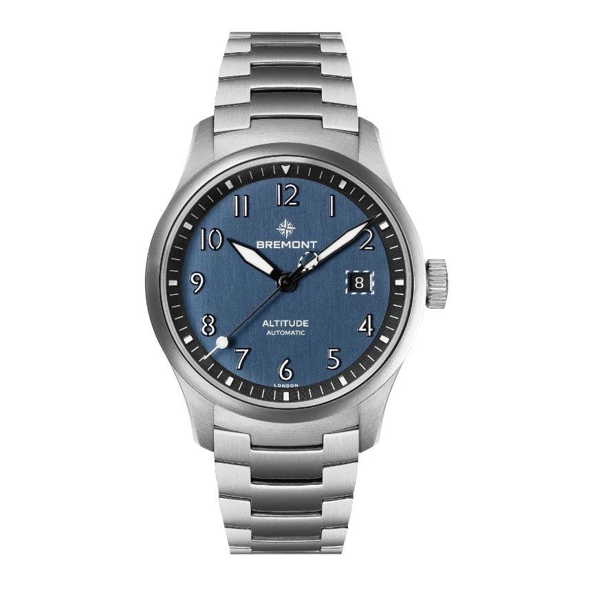 Altitude Automatic Watch. Blue Dial Stainless Steel Bracelet.