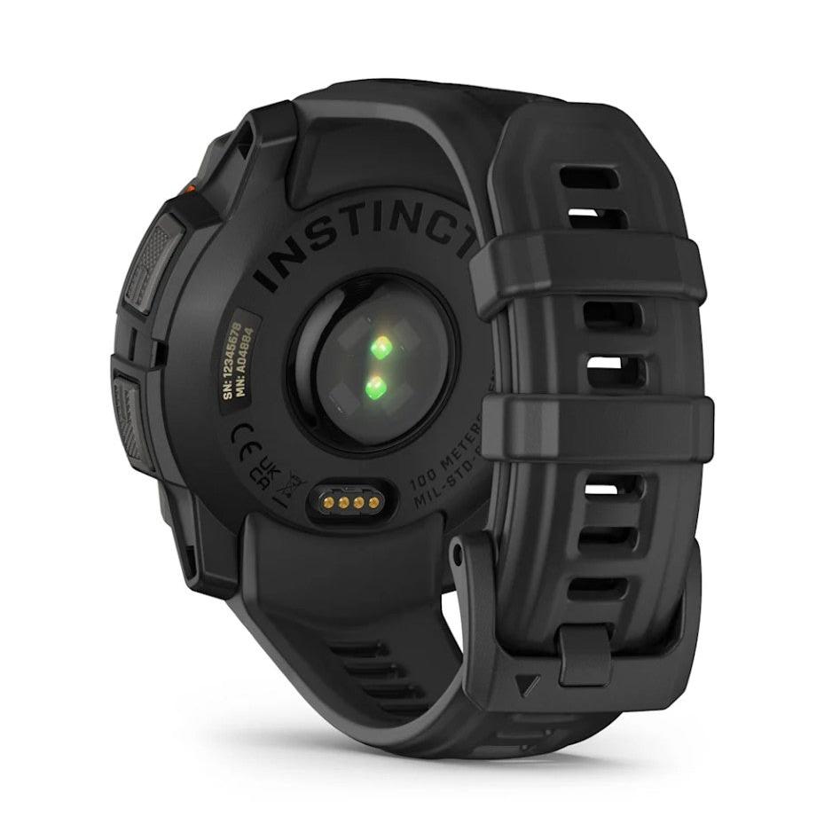 Insticnt 3 45mm Solar Smart Watch. Black with Black Band