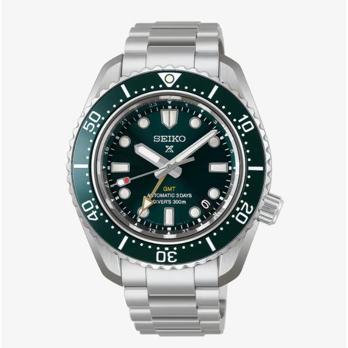 Seiko Prospex Divers 1968 300M Heritage GMT in Pacific Green Automatic Watch.