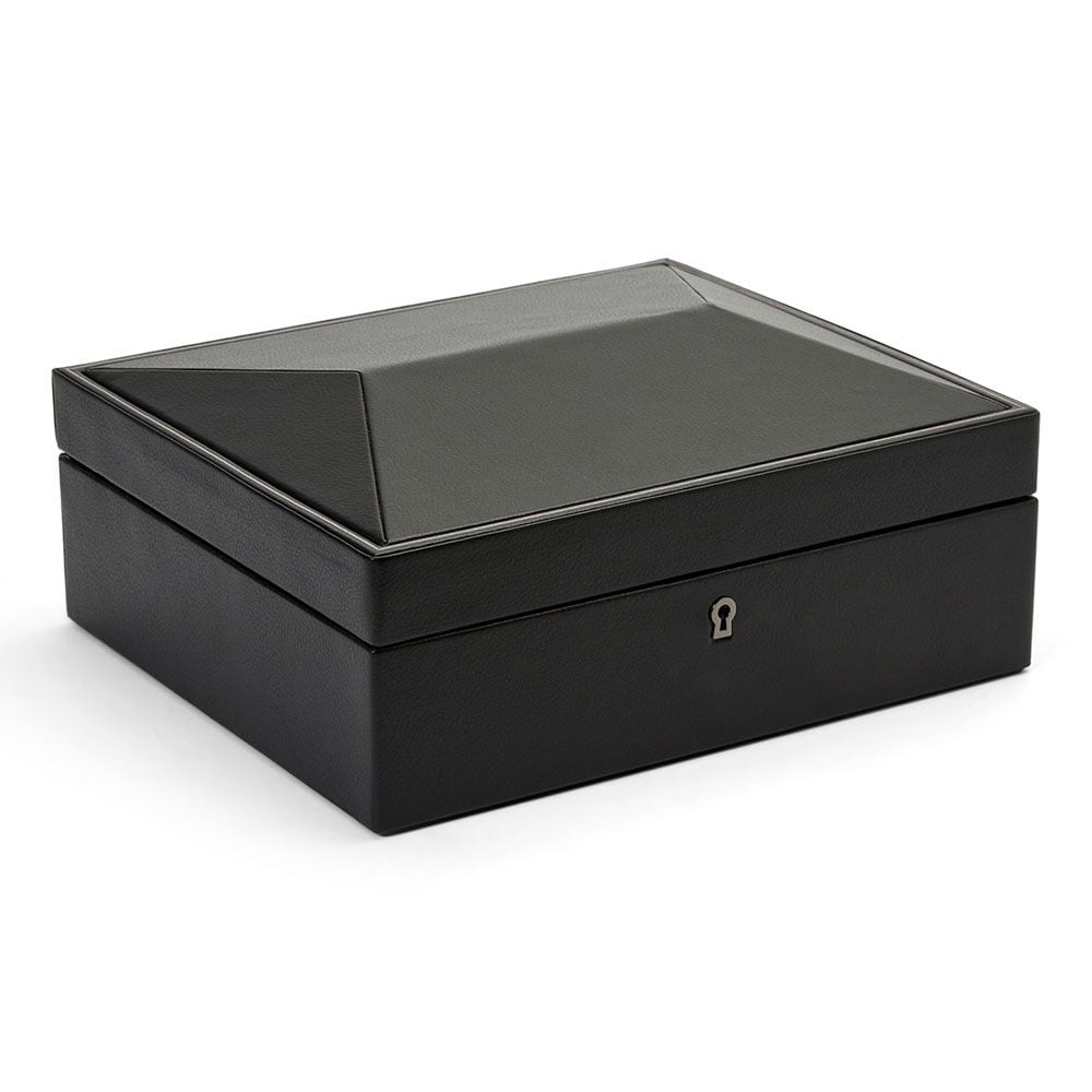 Wolf 1834- British Racing 8 Piece Watch Box- Black