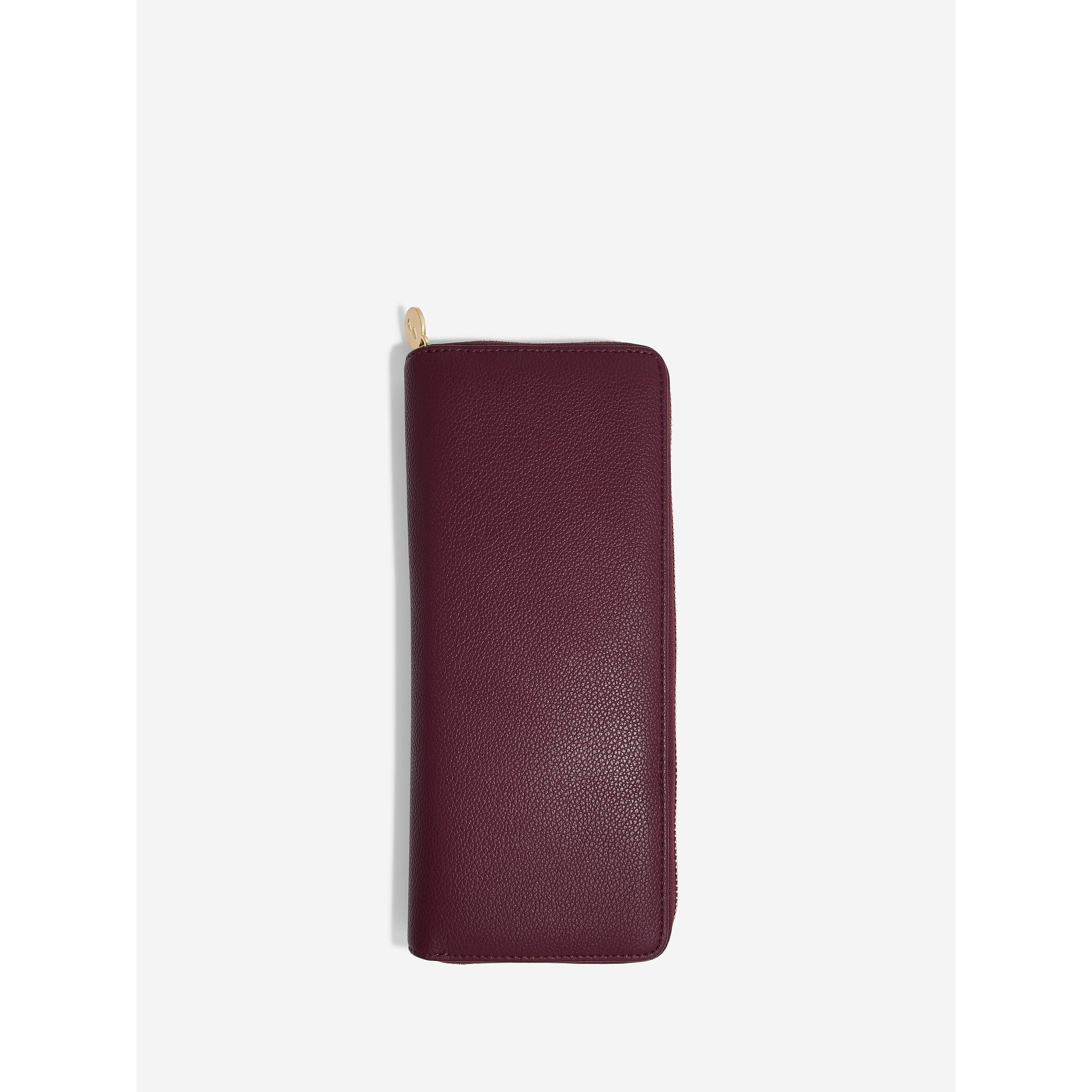 Stackers Jewellery Roll in Burgandy