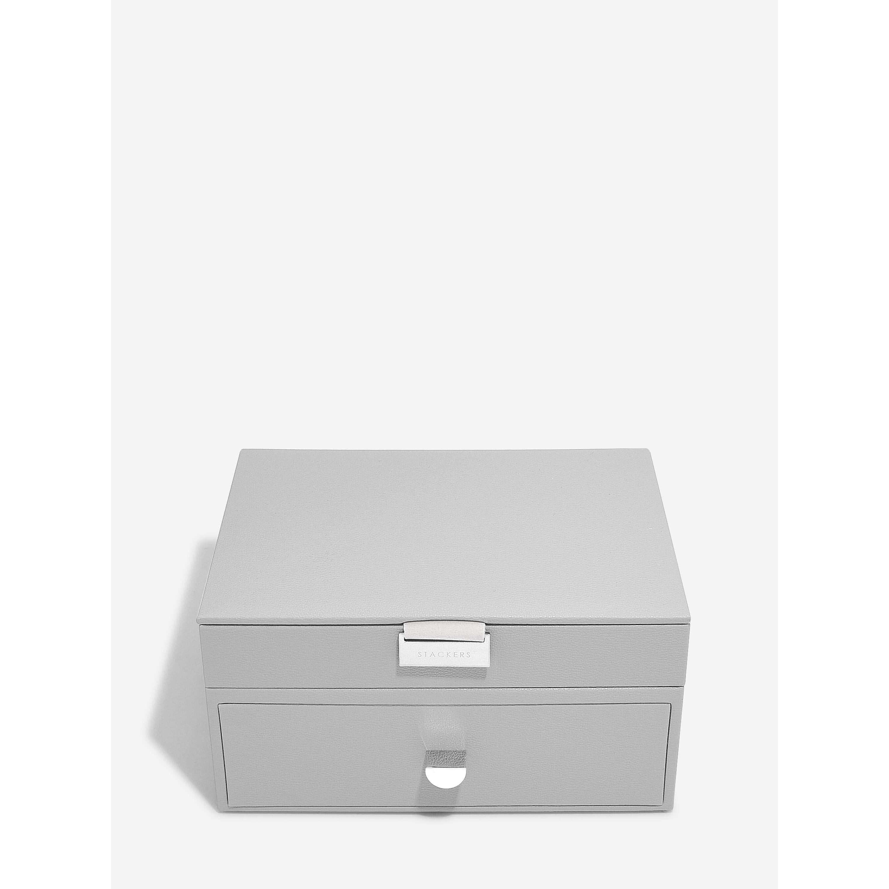 Stackers- Classic Jewellery Box Drawer Set in Pebble Grey