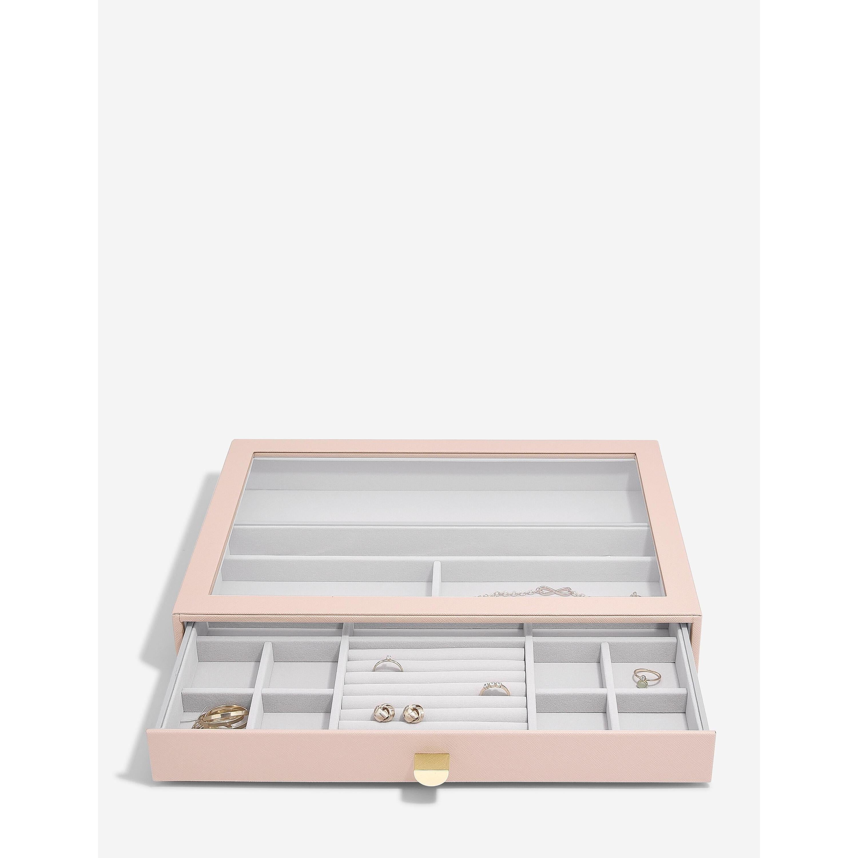 Stackers- Supersize Jewellery Box Display Drawer in Blush Pink