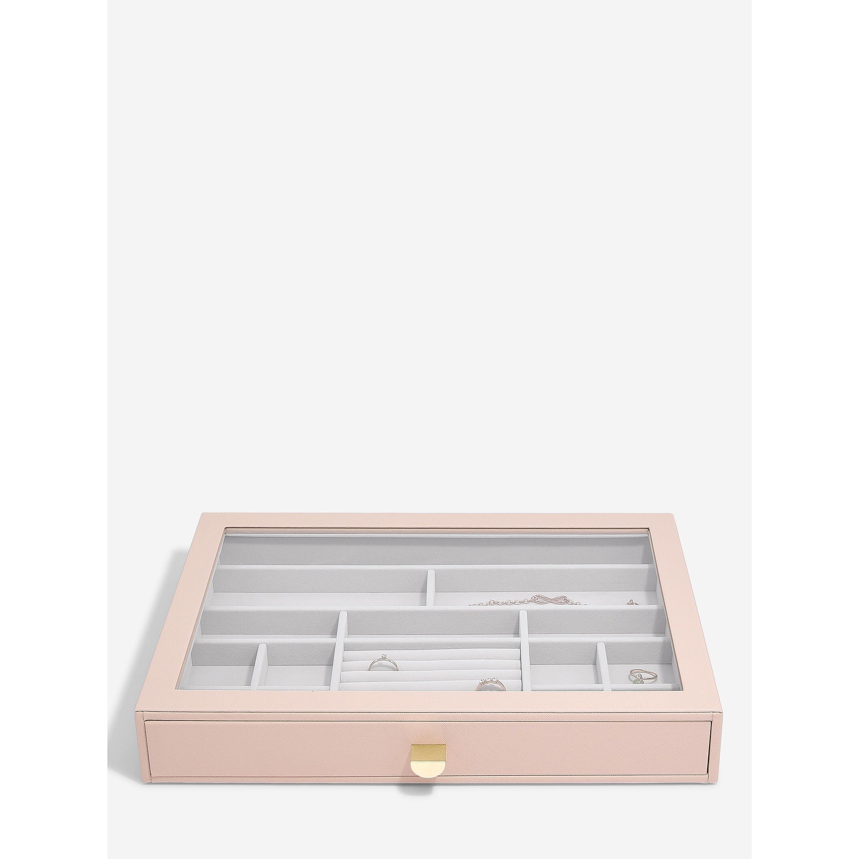 Stackers- Supersize Jewellery Box Display Drawer in Blush Pink