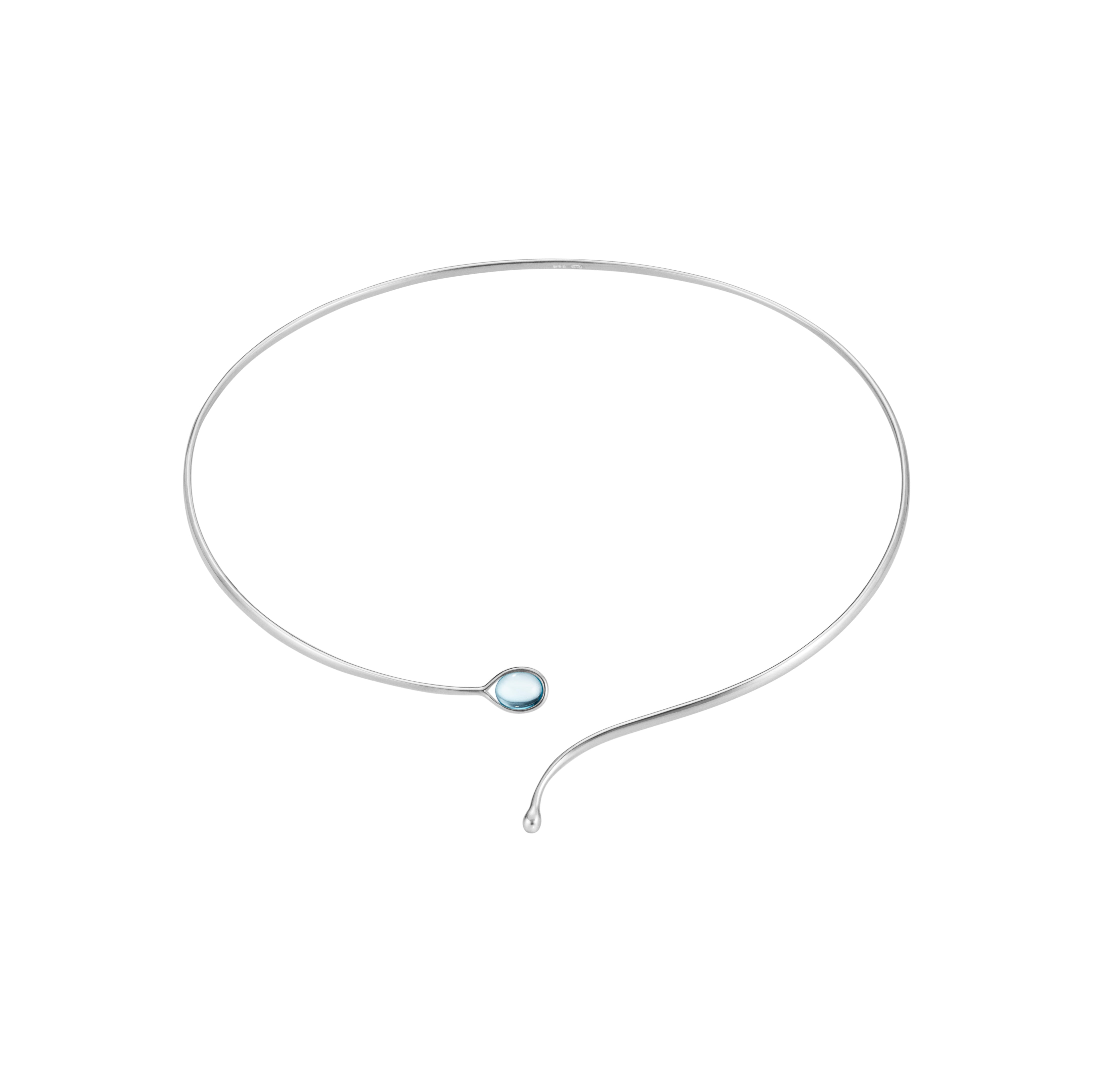 Torun Archive Neckring Silver Swiss Topaz