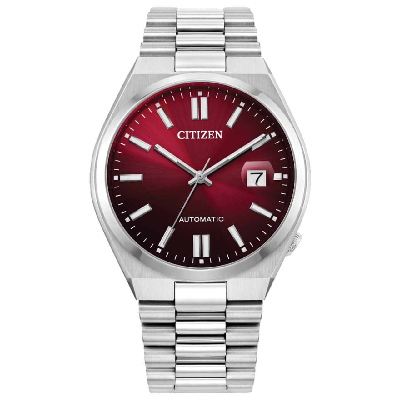 "Tsuyosa" Automatic Stainless steel bracelet watch - red dial