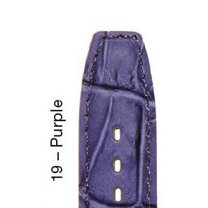 18mm Purple antique crocodile grain