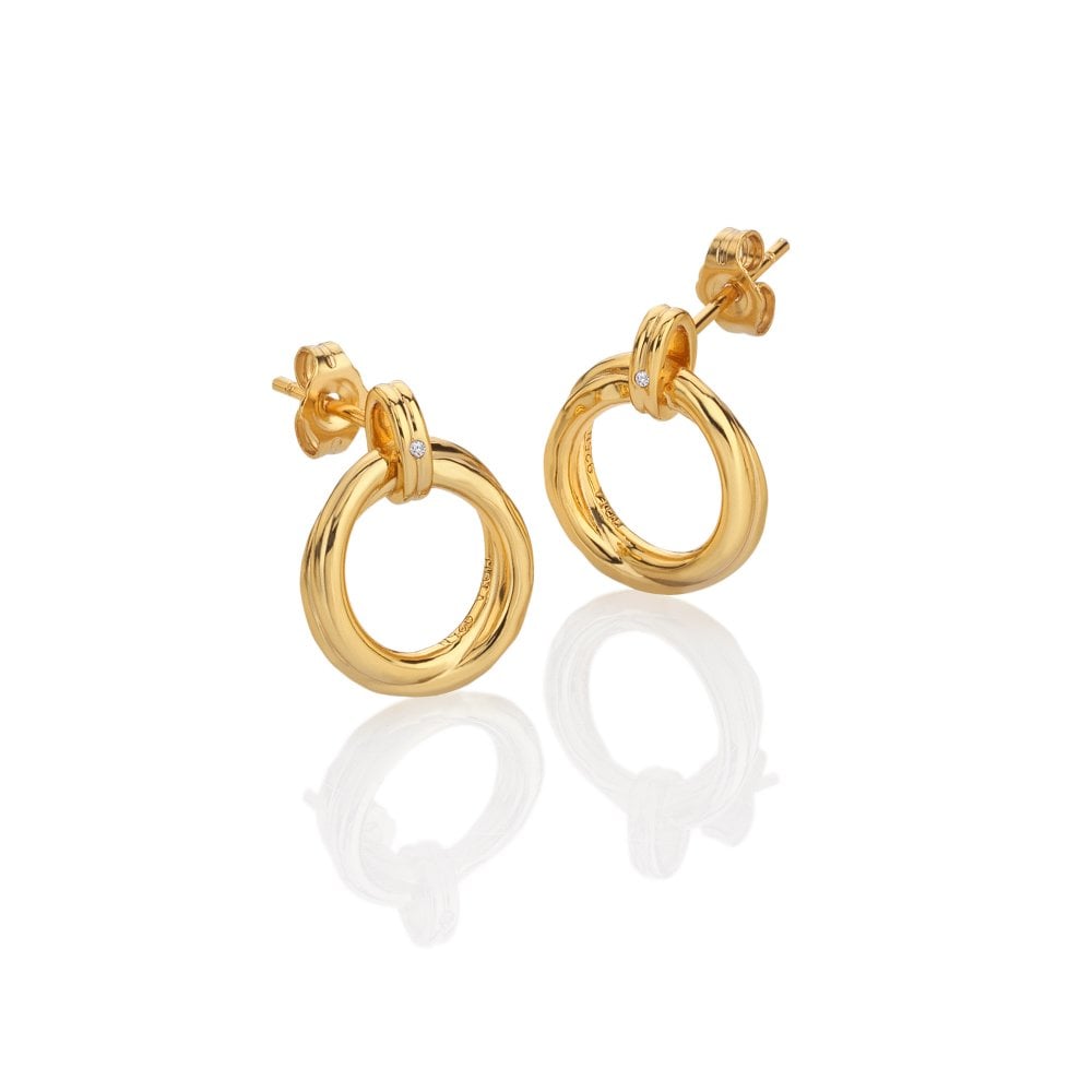 Hot Diamonds X Golden Edit Aura Stud Earrings