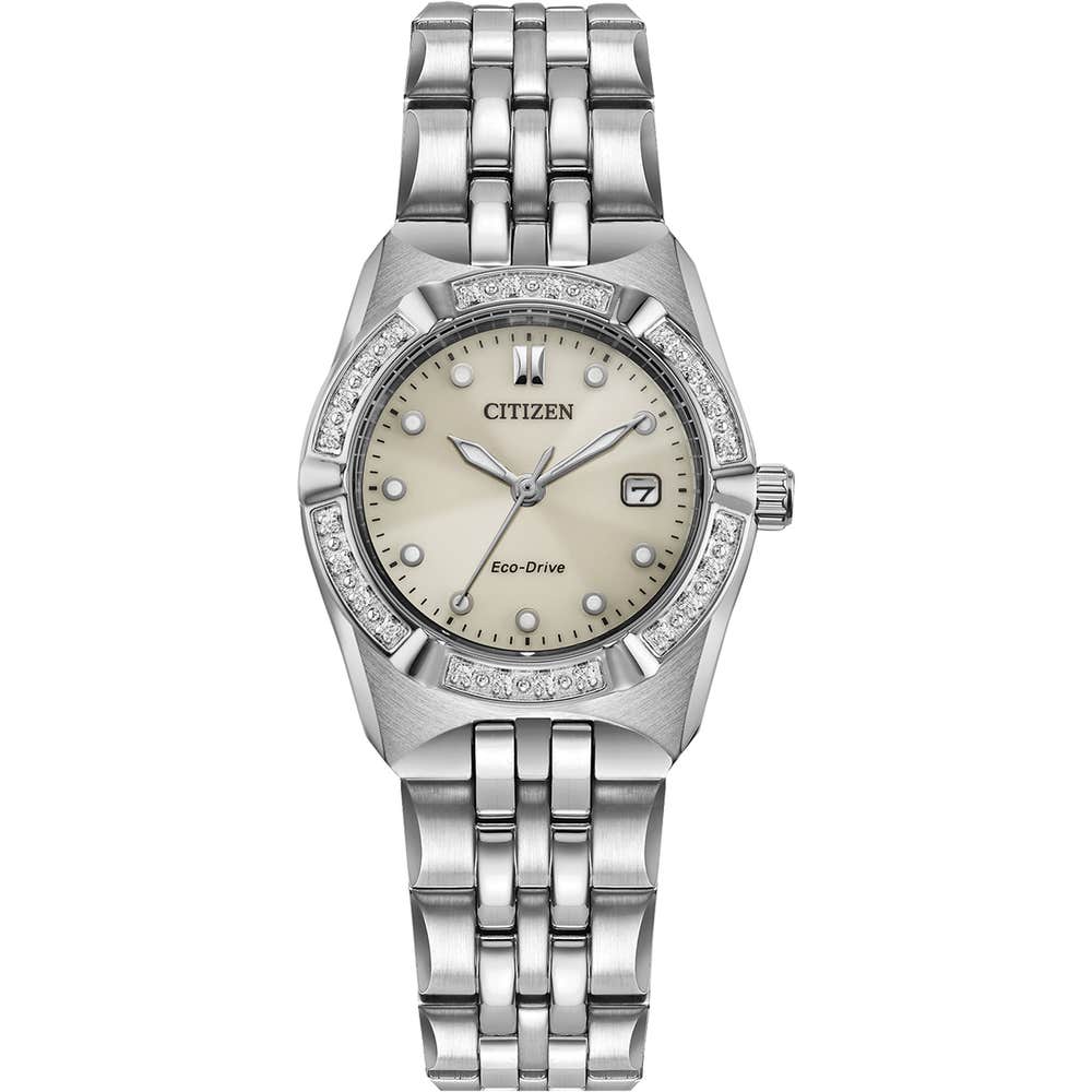 Corso Diamond stainless steel bracelet watch