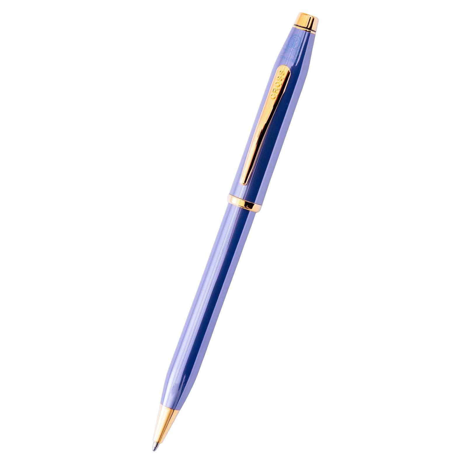 Century II Lavender Blue with 23kt gold plated appointments Ballpoint Pen.