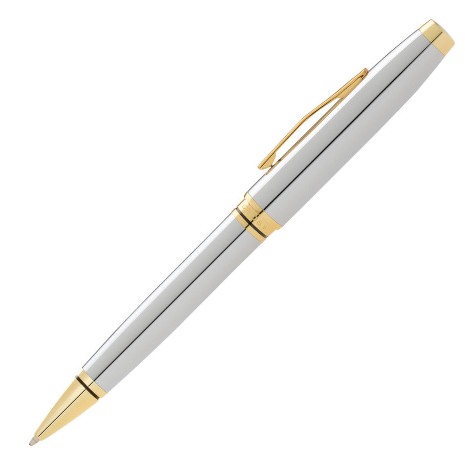 Coventry Polishwed Chrome with Gold tone Ballpoint Pen