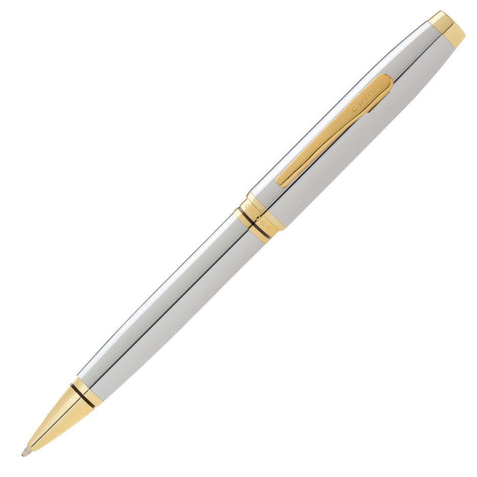 Coventry Polishwed Chrome with Gold tone Ballpoint Pen