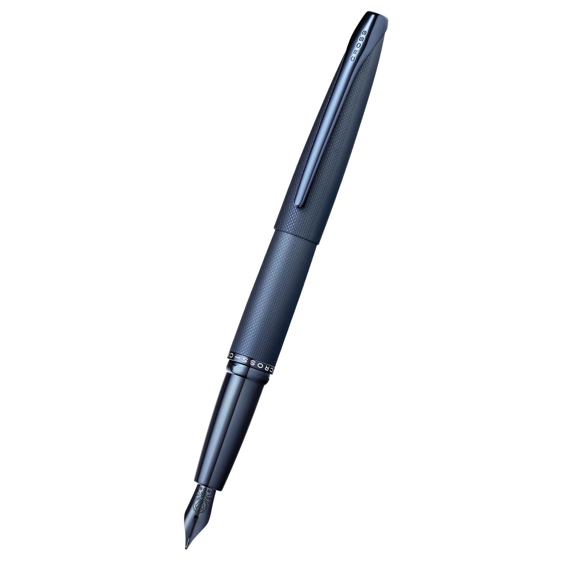 ATX Sabdblasted Dark Blue Fountain Pen - Medium