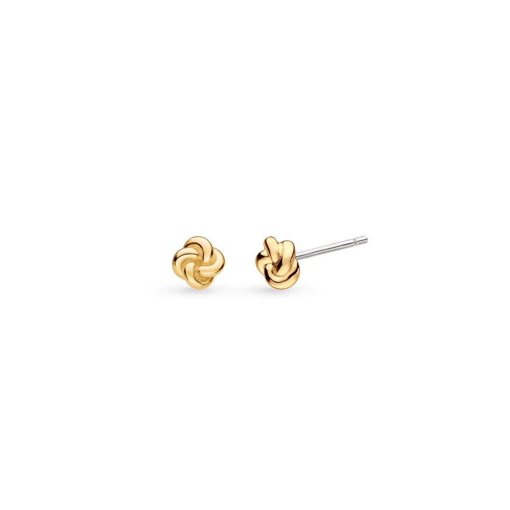 Marina Tide Knot RP/GP Stud Earrings
