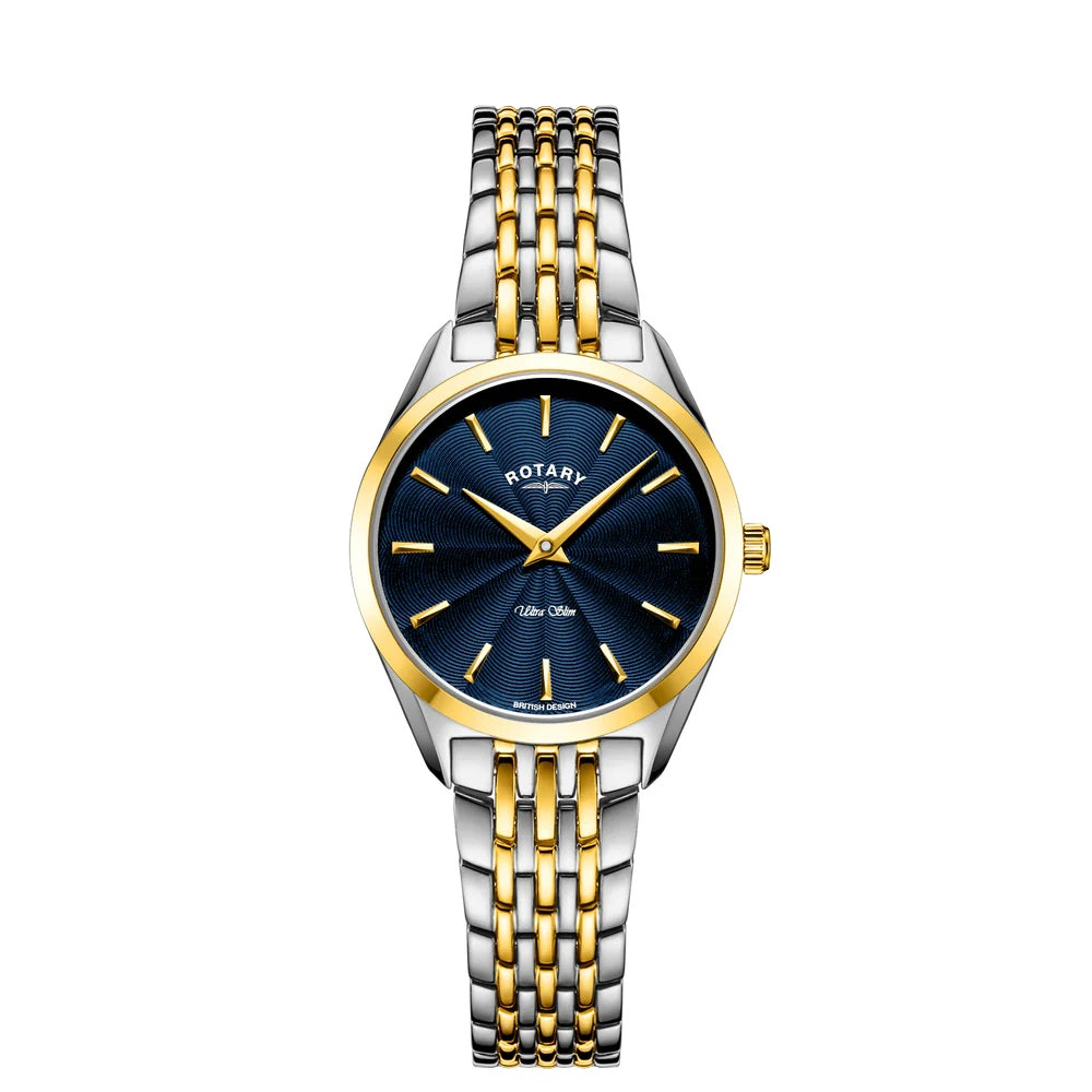 Two tone Ultra slim blue dial