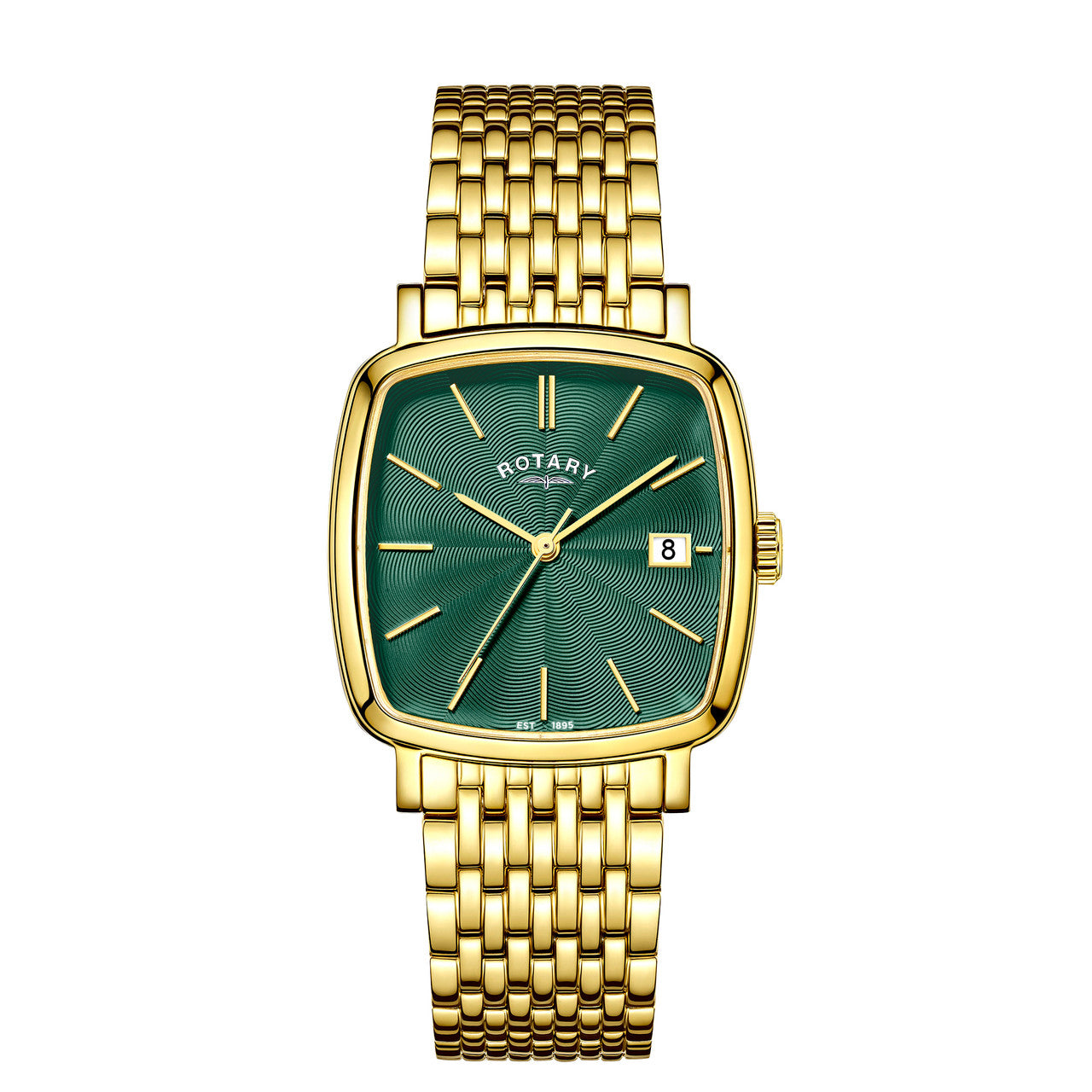 Heritage Astoria gold coated green dial bracelet watch
