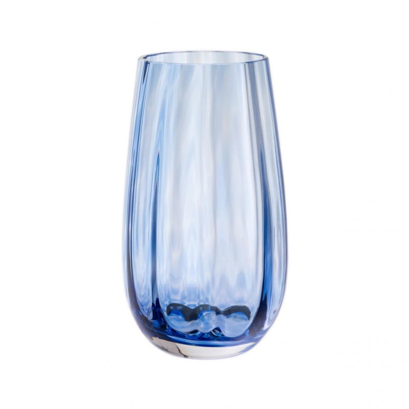 Artisan Dewdrop Iron Blue Vase