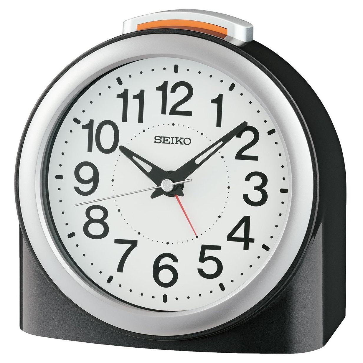 Timeless Metallic Black Beep Alarm Clock