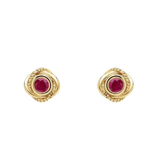 Fura Ruby Stud Earrings