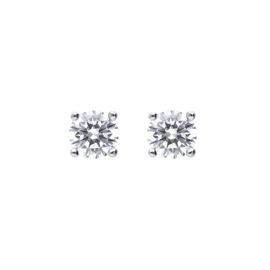 DF 4 claw rd cz studs 0.25ct