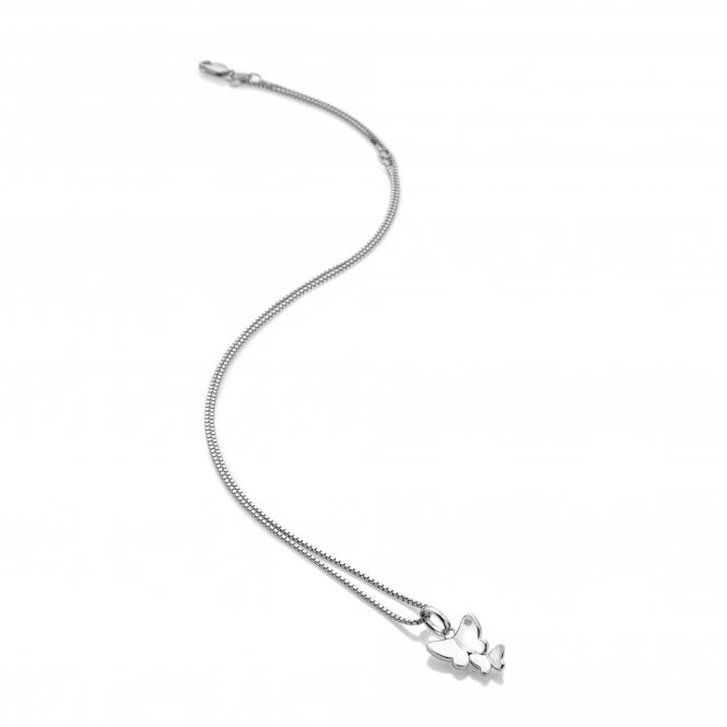 HD Silver Flutter Statement Pendant + 16'-18' Chain
