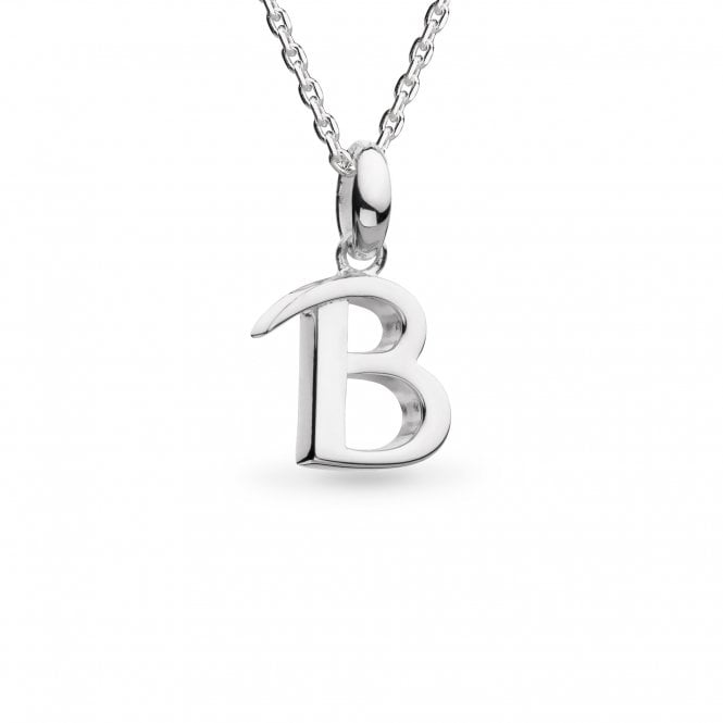 Silver Signature Skript Capital B Necklace