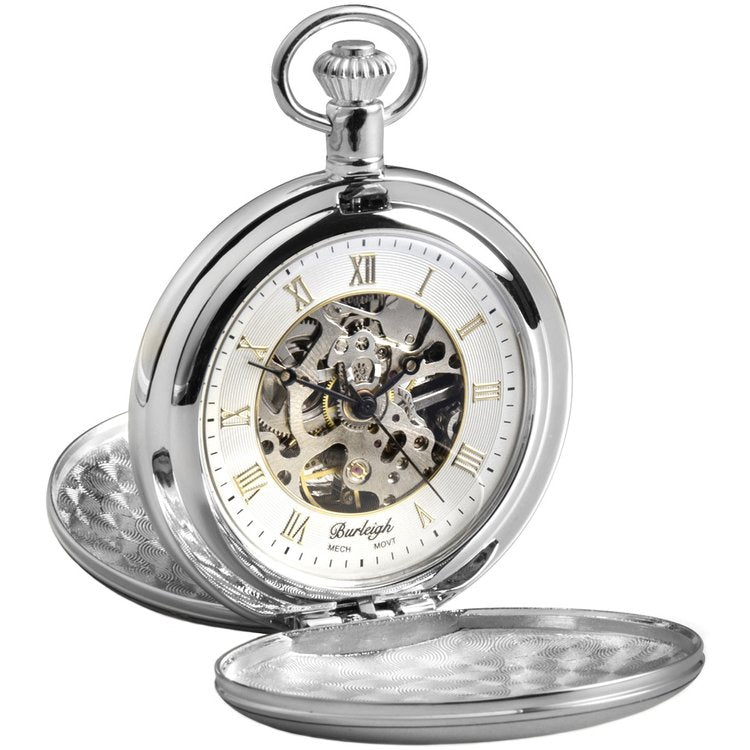 Chrome Plated Pocket Watch