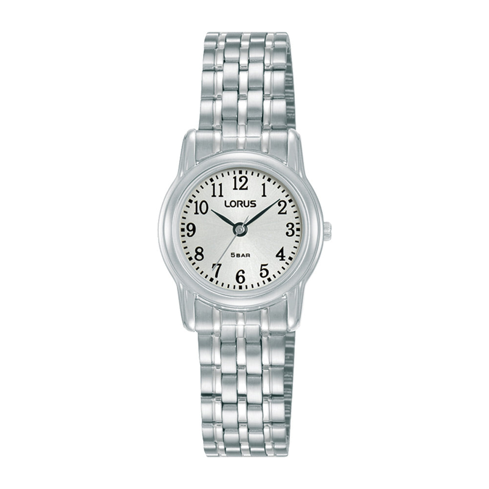 Ladys stainless steel bracelet watch